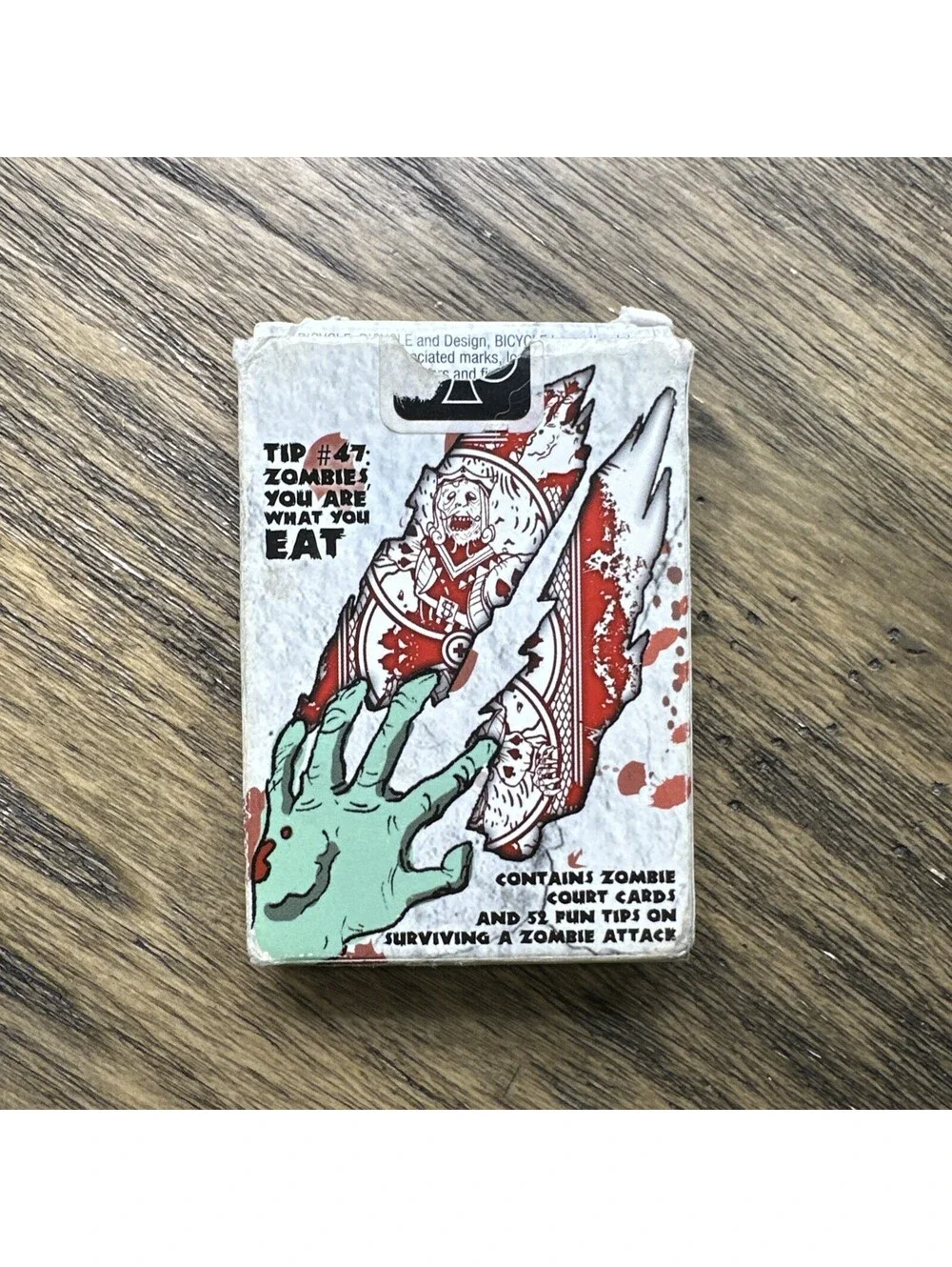 Bicycle  ZOMBIE Playing Cards - Made in the U.S.A. - Scare cushion Finish